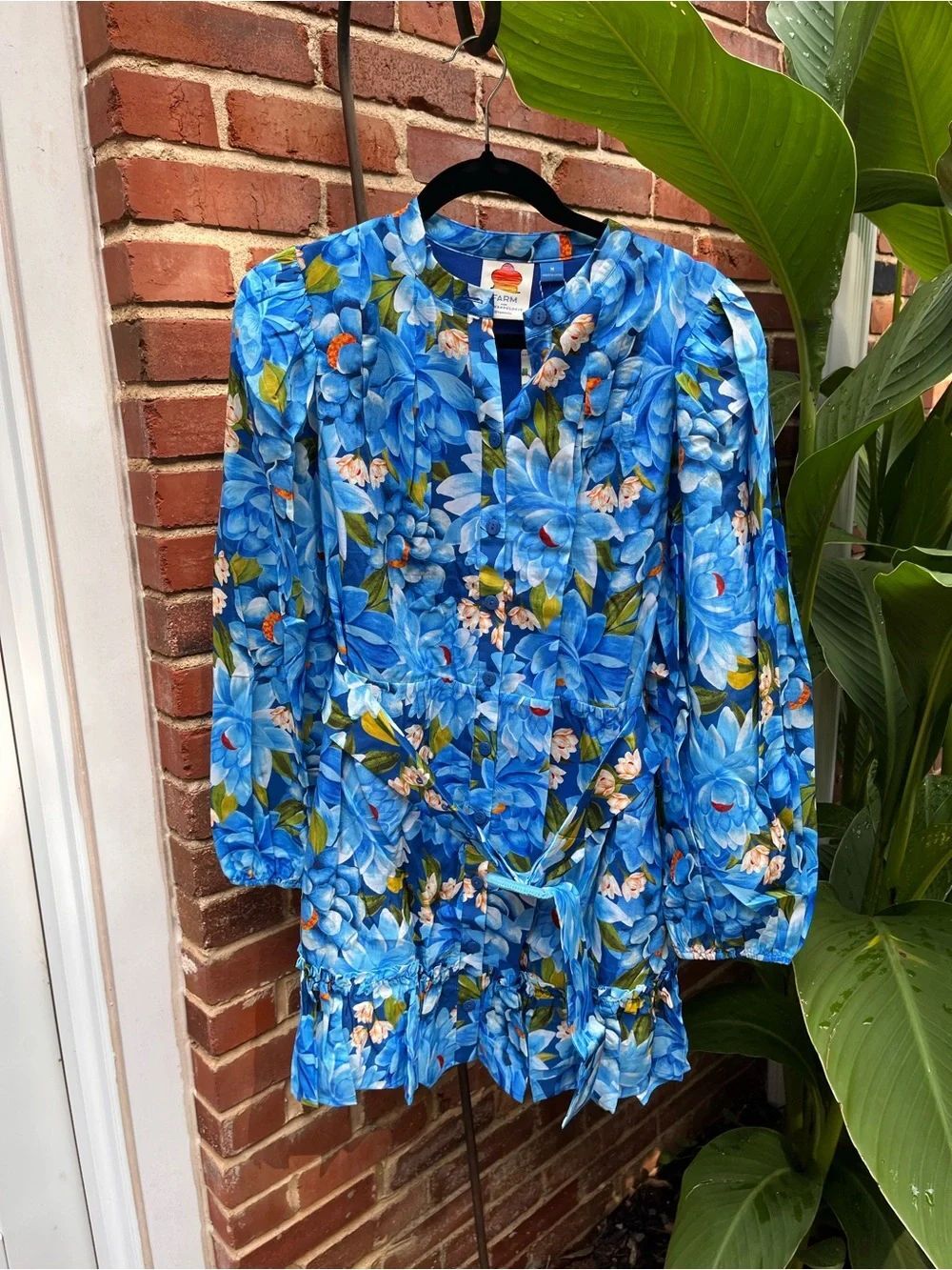 FARM Rio Printed Long Sleeve Swing Dress NWT - Picture 8 of 12
